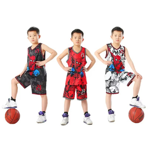 Kit de camiseta de baloncesto de uniforme de baloncesto de diseño personalizado de alta calidad para niños conjunto de uniforme de bola de Beasket - Product Image 3