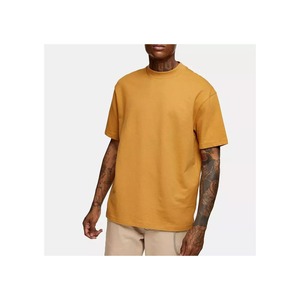 เสื้อยืดคอเต่าทรงหลวมแบบหนาพิเศษ 220 แกรม ผ้าคอตตอน ทรงบ็อกซี่ ไหล่ตก - Product Image 1