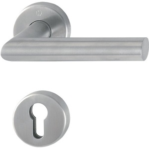 Hoppe อัมสเตอร์ดัมชุดกุหลาบ E1400/42H/42HKVS-Stainless เหล็ก F69กลม PZ DIN ซ้าย/ขวา D/D - Product Image 1