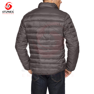 แจ็กเก็ตบอมเบอร์สำหรับผู้ชายเสื้อแจ็กเก็ตผ้าใบคอตั้งโลโก้ด้านหน้าสตรีทเทรนด์ฤดูหนาว - Product Image 2