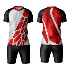 Venta al por mayor de alta calidad transpirable 100% poliéster antibacteriano uniforme de fútbol de secado rápido clásico Retro fútbol Jersey ropa de fútbol - Product Image 4