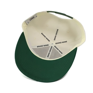 Casquette de golf bicolore anti-humidité en gros, casquette de performance à 6 panneaux avec logo personnalisé, fermeture snapback, sergé de coton, livraison rapide - Product Image 4