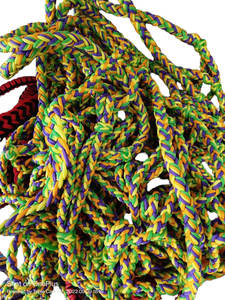 Cabestro de caballo personalizable con cuerda trenzada occidental Tejido elegante hecho a mano en colores amarillo naranja verde púrpura - Product Image 6