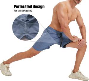 Short de gymnastique décontracté pour hommes OEM séchage rapide 100% Short d'entraînement en maille de polyester Baggy Sports Design - Product Image 2