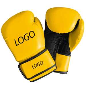Tout nouveau logo personnalisé 10oz 12oz MMA gants de boxe en cuir véritable évacuation de l'humidité léger respirant gants d'entraînement - Product Image 1