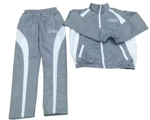 OEM Nylon Deux Pièces Chemises à Boutons Ensemble de Survêtements pour Hommes Logo Personnalisé Style Unique Survêtements Coupe-Vent avec Logo - Product Image 4