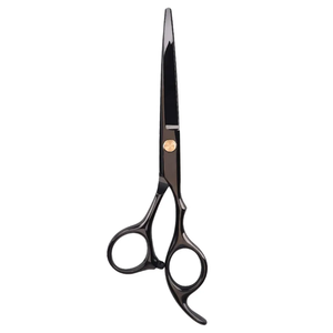 High Manufacturer Customized Logo Stainless Steel Hair Scissors <b>Barber</b> Straight <b>Blade</b> Design With Personalized Logo - Product Image 3