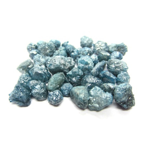 Cuentas de Diamantes en Bruto Azul Verdoso 100% Naturales, Perforadas, de 1.00 mm a 10.00 mm, Diamantes Azules Sin Cortar, Cuentas de Diamantes Naturales - Product Image 1