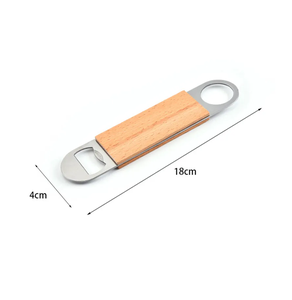 Abrebotellas de madera y acero inoxidable, accesorios de barra, proveedor al por mayor, abridores de cerveza con logotipo personalizado para accesorios de Bar - Product Image 5