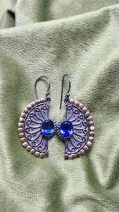 Boucles d'oreilles de luxe haut de gamme en argent sterling 925 avec pierre précieuse topaze bleue de Londres, bijoux à prix avantageux - Product Image 6