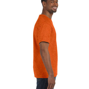 Camisetas de cuello redondo de algodón pesado de manga corta para hombre 220 Gsm algodón Color verde con patrón impreso camiseta - Product Image 5