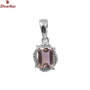 Elegante collar de fiesta de moda de Plata de Ley 925 para mujer con colgantes y dijes finos de circón amatista para boda y regalo - Product Image 1