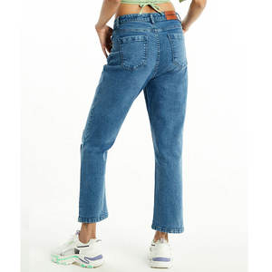 Jeans de Lona Ecológicos para Mujer, Estilo Desgastado, Transpirables para Invierno, Colores y Tallas Personalizables, Precio Económico, Fabricante Mayorista - Product Image 3