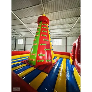 Grande structure gonflable d'extérieur commerciale en forme de pyramide pour l'escalade, certifiée CE, en PVC ignifuge, équipement de terrain de jeu - Product Image 4