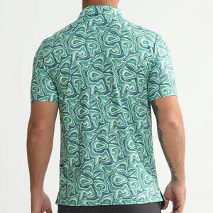 OEM por encargo de alta calidad 180 gramos de secado rápido de los hombres para Polos Color sólido en blanco sublimado Streetwear Casual transpirable - Product Image 4