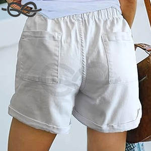 Short en jean pour femme pour denim décontracté été taille moyenne effiloché extensible déchiré Design pour un look tendance - Product Image 5