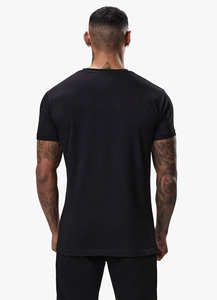 Camiseta Larga Personalizada para Hombre, de Peso Pesado, con Cuello Alto de Lujo, Secado Rápido, Estilo Hip Hop, Talla Grande, Lisa para Impresión de Logotipo Personalizado - Product Image 3