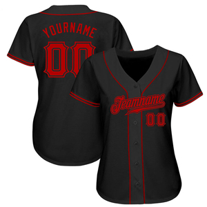 2026 camiseta de béisbol y softbol personalizada 100% poliéster bordado nombre del equipo logotipo impreso transpirable uniforme de secado rápido - Product Image 1