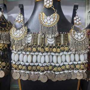 Custom Size and Design Afghan Jewelry Sets for Party Wear <b>Top</b> Quality Multi Color Wedding Jewellery Set - Product Image 3