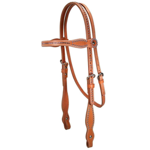 Cabecera de brida de cuero Premium de alta calidad para caballos Equitación ecuestre cómoda y duradera, carreras y entrenamiento - Product Image 4