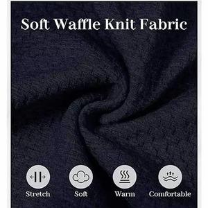 Suéter de Hombre, Corte Regular, 400 g/m², Tejido de Felpa 100% Algodón, Invierno, Digital, Alta Calidad, Casual, Suave, Tejido de Punto Tipo Waffle, Bordado - Product Image 5