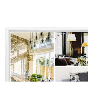 White 68 X 98 cm Photo <b>Frame</b> <b>Poster</b> Display Stand - Product Image 2