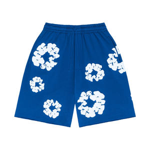 กางเกงขาสั้นผ้าฝ้ายฟอกสีแบบขายส่ง สีและป้ายสั่งทำได้ กางเกงขาสั้นผู้ชายสไตล์วินเทจฟอกสี สำหรับใส่ในฤดูร้อน - Product Image 5