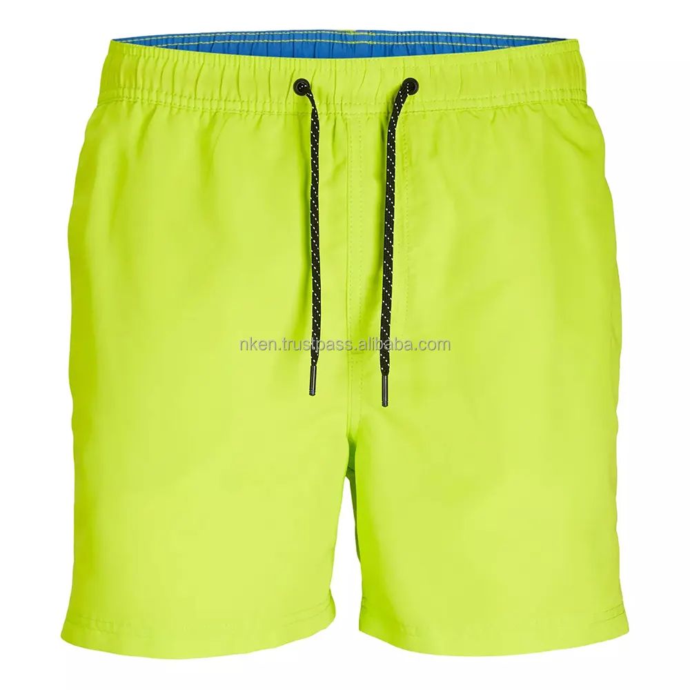 Topkwaliteit Zomer Elastische Taille Heren Zwemshorts Polyester Zwembroek Mesh Zwemboard Shorts