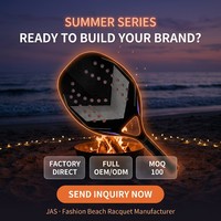 Raqueta de Playa JAS con Forma de Diamante, Diseño de Ondas, Ligera, Resistente a los Rayos UV, Muestra de Fábrica OEM Personalizada