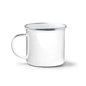 Mug en émail rétro Astoria, articles promotionnels personnalisés pour boissons - Product Image 5
