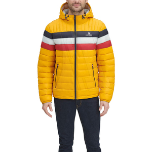 Vente en gros Doudoune de haute qualité pour homme Nylon Polyester Personnalisez votre logo de marque Veste d'hiver Doudoune à capuche pour homme - Product Image 5