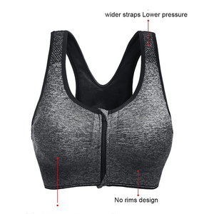 2025 / 2026 recién llegados Sujetador deportivo de entrenamiento de gimnasio de alto impacto para mujer Sujetador deportivo de yoga con logotipo personalizado - Product Image 5