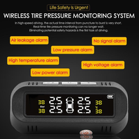 Pare - brise solaire TPMS système de surveillance de la pression des pneus alarme de pression des pneus sans fil pour voiture ca