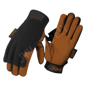 ถุงมือป้องกันหนังวัวลายเกรน ระบายอากาศได้ดี เคลือบสแปนเด็กซ์ สำหรับช่างประกอบ ขับรถ ถุงมือกันไฟ ถุงมือเพื่อความปลอดภัย - Product Image 5