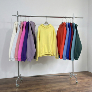 เสื้อฮู้ดดี้ผ้าฝ้ายฟลีซคุณภาพสูง หนัก 420 กรัม ทรงหลวม สีพื้น ใส่ได้ทั้งชายและหญิง  รับสกรีนโลโก้ - Product Image 2