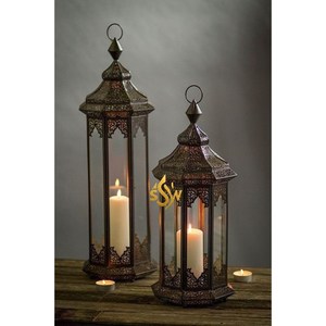 Abstract Design Hanging <b>Lantern</b> With High Quality <b>White</b> Color <b>Lanterns</b> Unique Candle Jar Best For Candle Light Dinner Decor Item - Product Image 2