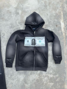 Sweat à capuche surdimensionné lavé à l'acide avec logo personnalisé de haute qualité Sweat à capuche lourd et pantalon Streetwear pour hommes - Product Image 2