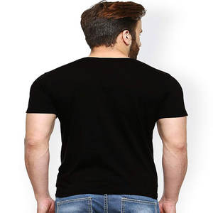 Camisetas de peso pesado con logotipo personalizado de primera calidad, camiseta lisa 100% de algodón para hombre, camisetas en blanco de gran tamaño con estampado de hojaldre - Product Image 2