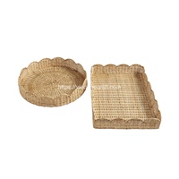 Ensemble écologique panier de rangement festonné en osier panier à linge en rotin Vietnam meilleur prix