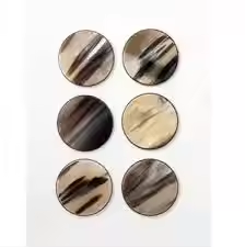 Posavasos de cuerno de Búfalo con soporte Venta regular en el mercado Posavasos de piedra Cuadrado personalizado por artesanía de media luna - Product Image 2