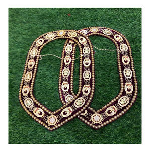 Collier de loge maçonnique bleu avec bijoux d'officier en argent avec strass, collier maçonnique rond en métal pour franc-maçon - Product Image 4