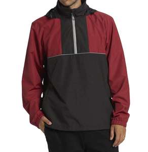 Vente directe en usine Veste de pluie imperméable pour hommes de haute qualité multicolore Tissu léger avec fermeture éclair Veste de pluie pour hommes - Product Image 1