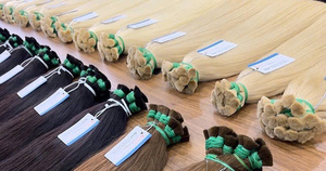 Superventas 100% extensiones de cabello virgen vietnamita crudo de alta calidad a granel sin procesar doble superior 1 Estilo recto Natural - Product Image 6