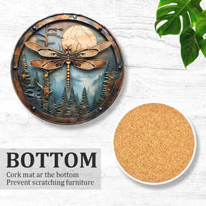 106. Ensemble de dessous-de-verre en bois de haute qualité, construction robuste, idéal pour éviter les marques de chaleur sur les tables délicates - Product Image 5