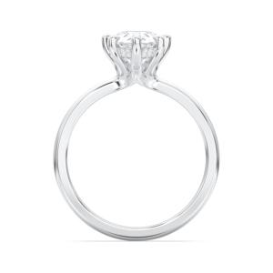 Anillo de Compromiso de Lujo con Diamante Creado en Laboratorio de 2.00 Quilates, Corte Brillante, Tipo F, Engaste de 6 Puntas, Solitario para Mujer, Oro Sólido de Ley - Product Image 6