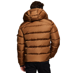 Veste matelassée à col montant pour homme, couleur personnalisée, impression personnalisée, dernière veste d'hiver épaisse de haute qualité pour homme, livraison DDP - Product Image 3