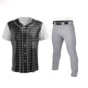 Vêtements de sport, uniforme de baseball, nouveau design, uniforme de baseball 100% polyester, uniforme de baseball à vendre - Product Image 5