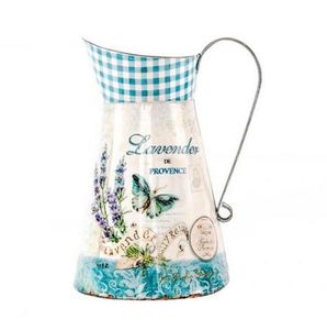 Hand-decorated Enamel Floral Galvanized Water <b>Can</b>, Blending <b>Vintage</b> Charm and Modern Durability for Gardening Use - Product Image 4