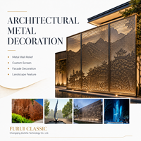 Panneau mural en cuivre gaufré sur mesure et revêtement métallique perforé pour les projets de façade d'hôtel, d'entrée et de murs décoratifs