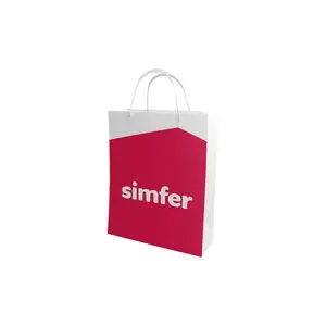 Custom Logo Printed Paper Bag Cheap Kraft Shopping Bag Premium Quality and Best Price Made in Turkey Wholesale